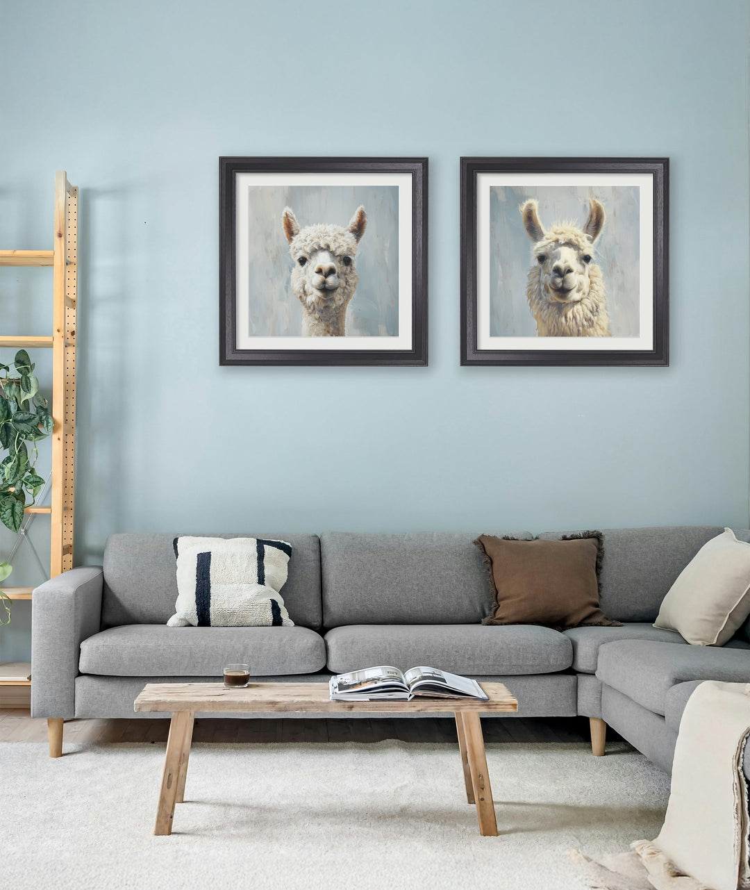 The Goofy Alpaca - Black Hurstwood Square Frame - TheArtistsQuarter