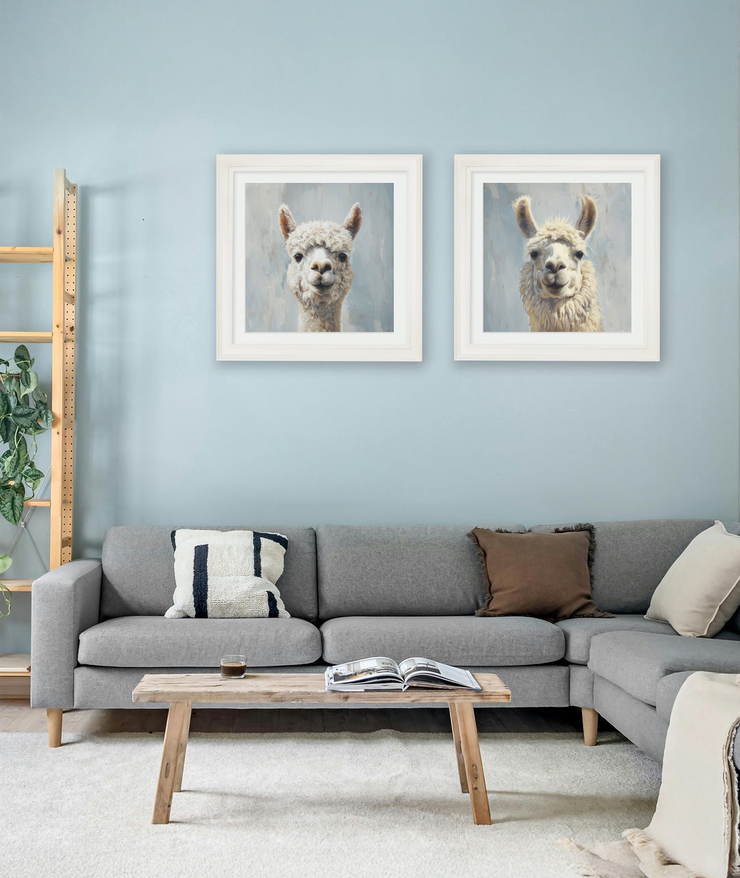 The Goofy Alpaca - Cream Hurstwood Square Frame - TheArtistsQuarter
