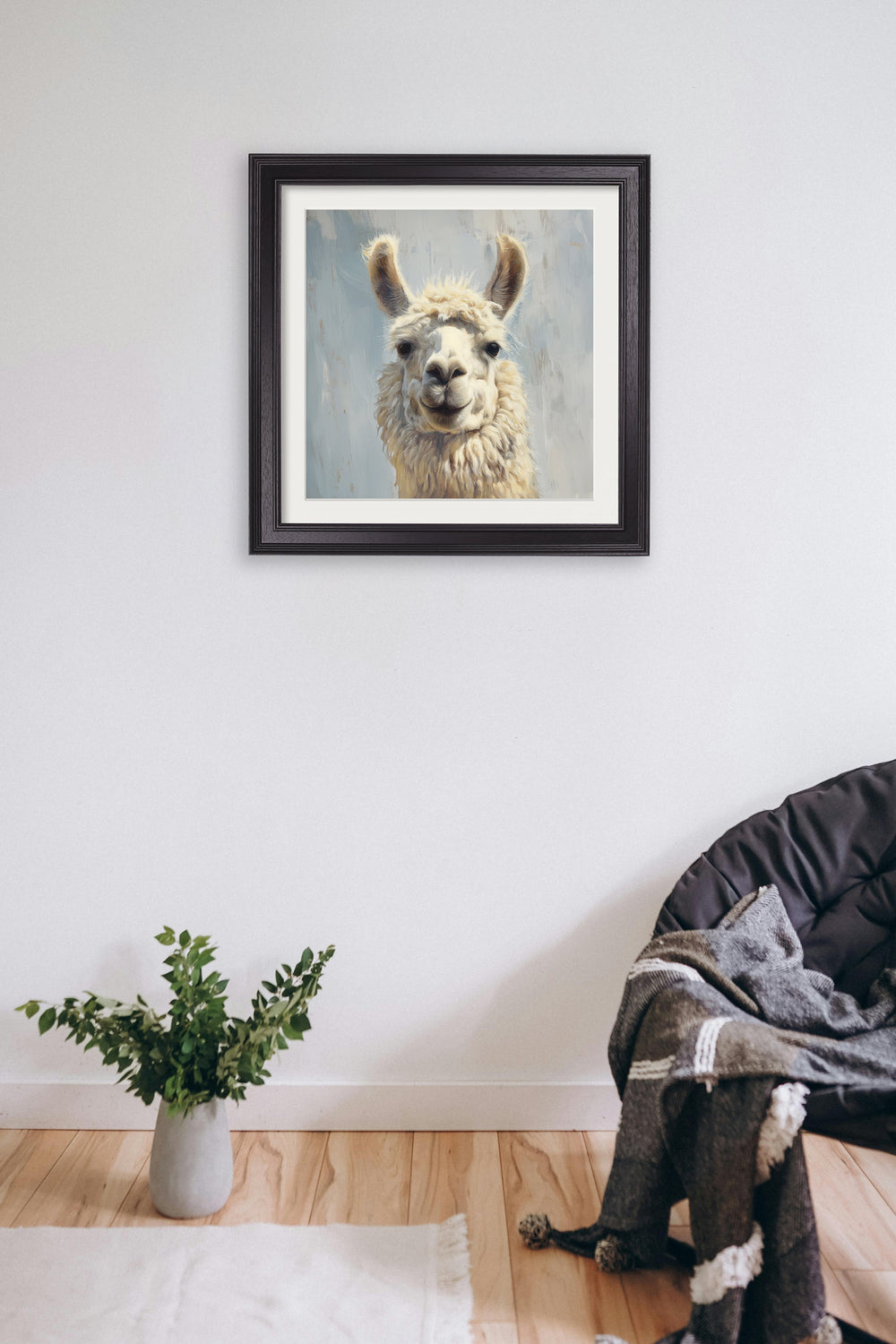 The Goofy Llama - Black Hurstwood Square Frame - TheArtistsQuarter