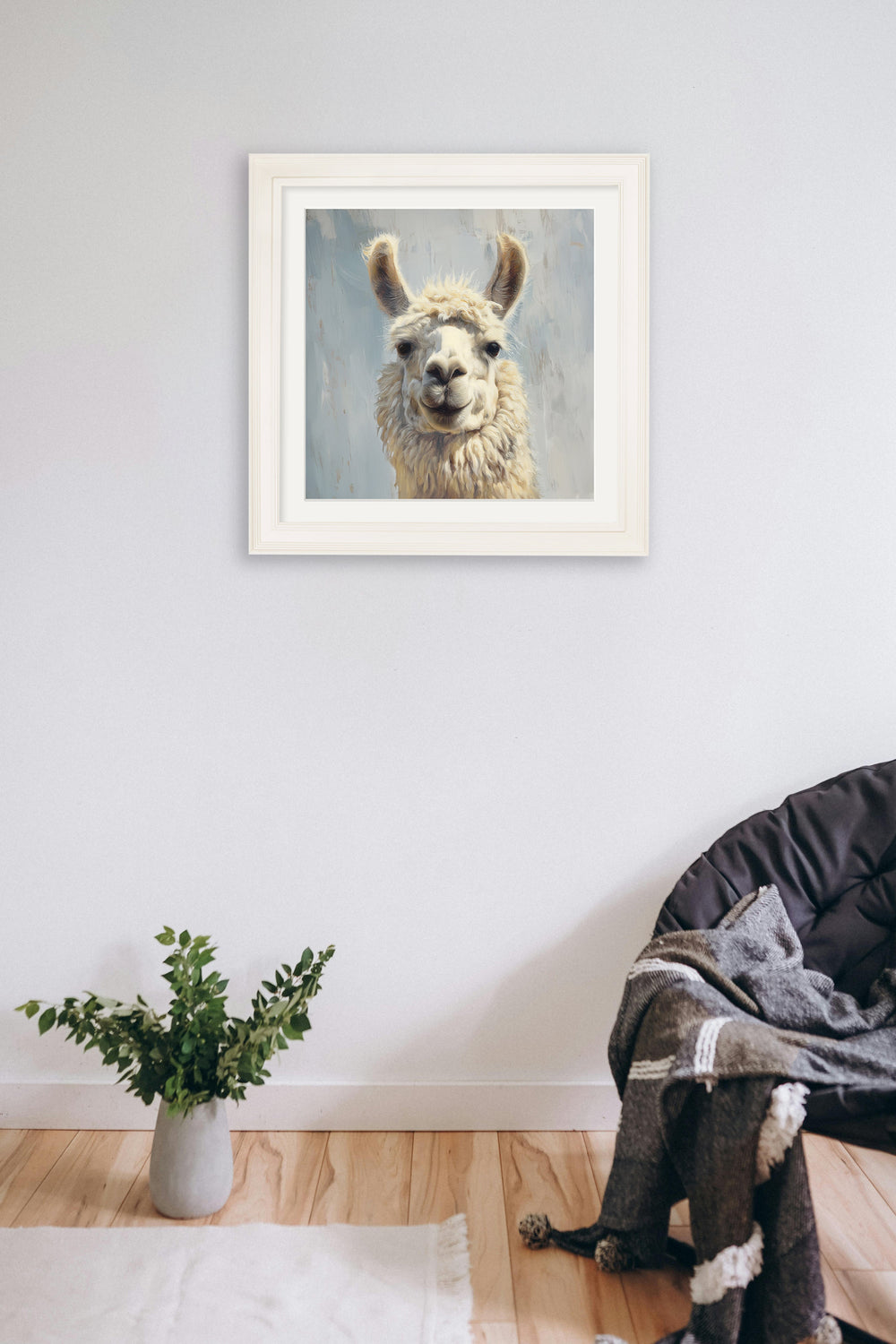 The Goofy Llama - Cream Hurstwood Square Frame - TheArtistsQuarter
