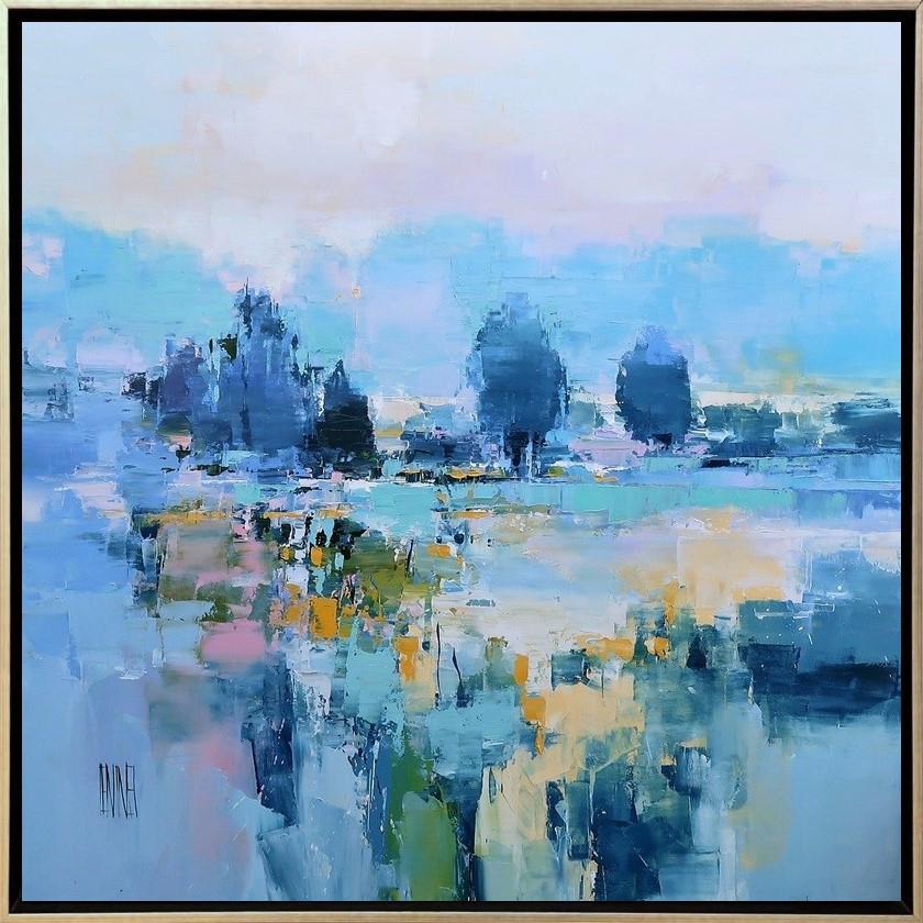 Les Rives Bleues by Hervé Lenouvel (Original) - TheArtistsQuarter