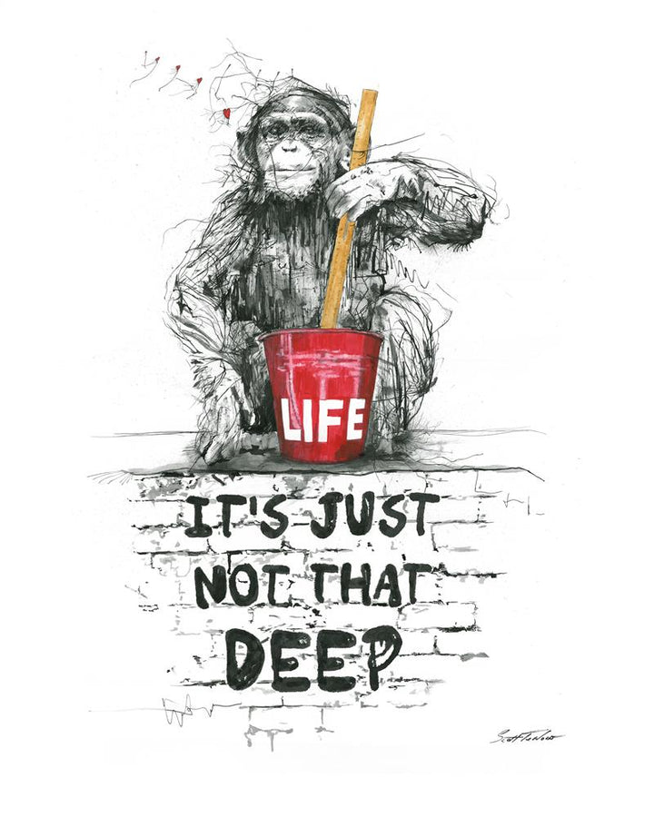 Life, It's Just Not That Deep - Miniature by Scott Tetlow - TheArtistsQuarter