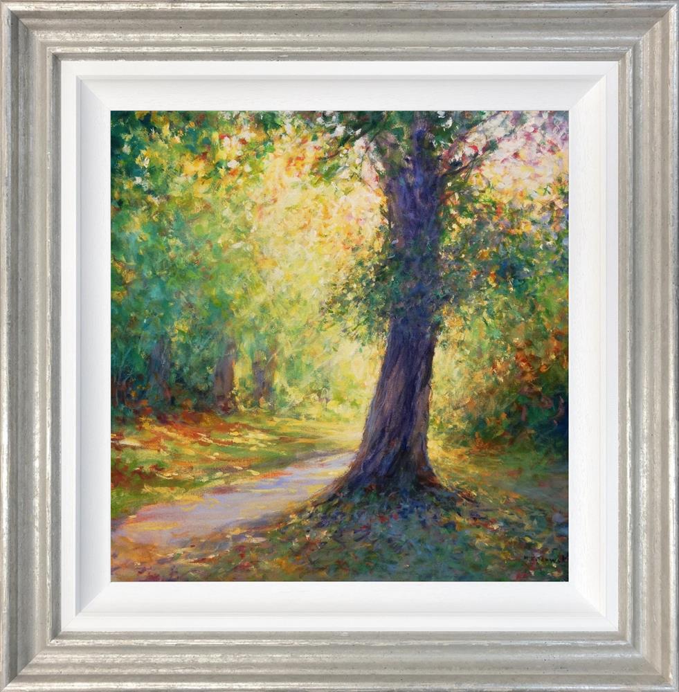 Light Behind an Oak Tree by Mariusz Kaldowski (Original) - TheArtistsQuarter