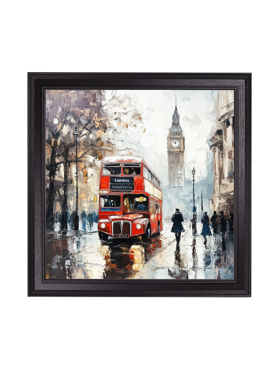 London Bus - Black Hurstwood Square Frame - TheArtistsQuarter