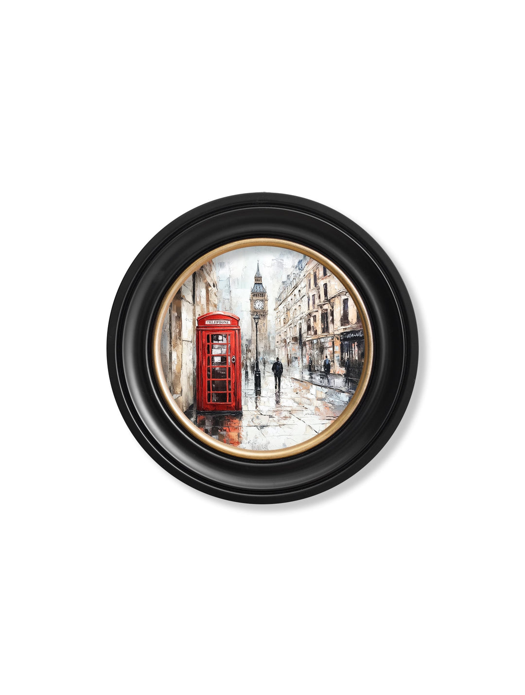 London Telephone Box - Oxford Round Frame - TheArtistsQuarter