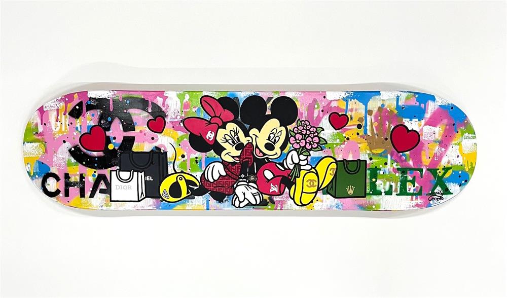 Love Hug - Skatedeck by Emily Crook (Original) - TheArtistsQuarter