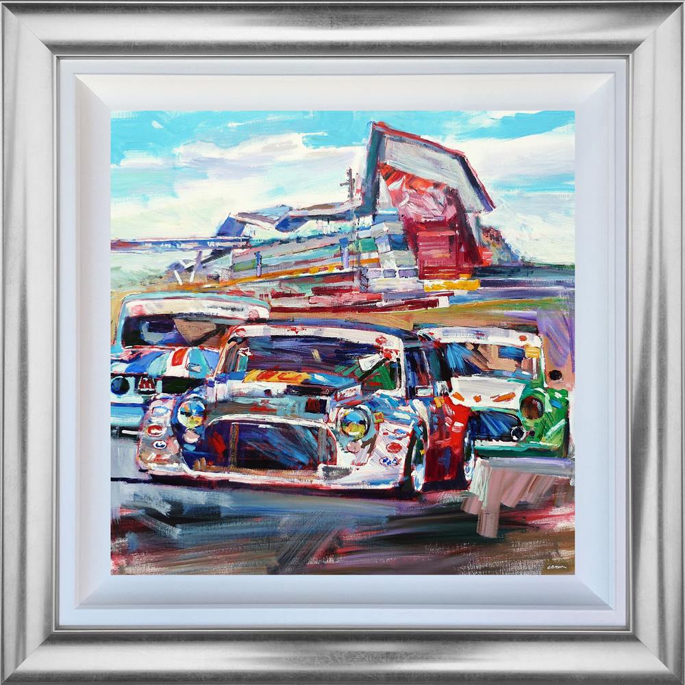 Mini's Around Silverstone by Colin Brown (Original) - TheArtistsQuarter