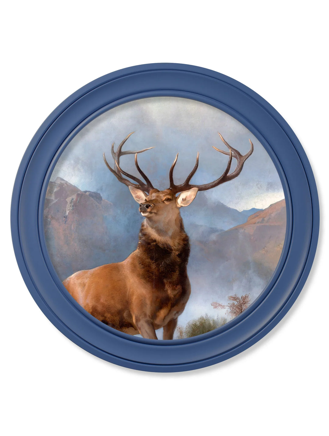 c.1851 Monarch of The Glen - Round Frame - TheArtistsQuarter