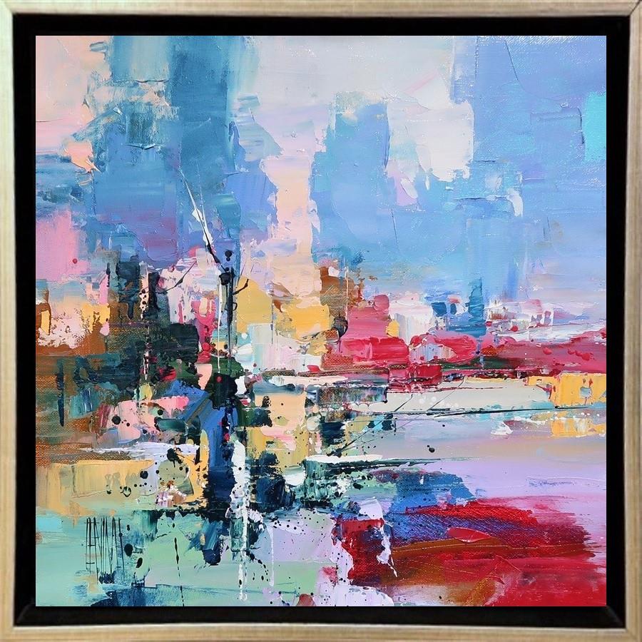 Morning Light On The Valley by Hervé Lenouvel (Original) - TheArtistsQuarter