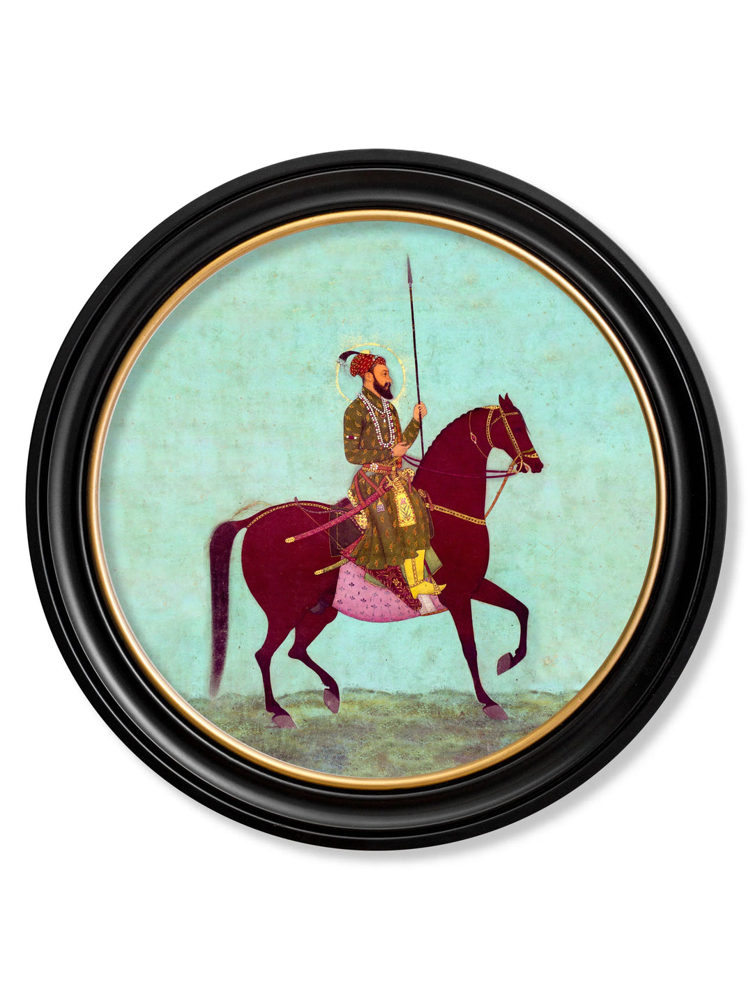 Mughals - Horsemen - Round Frames - TheArtistsQuarter