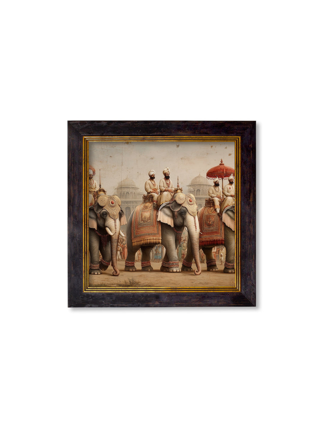 The Mughal Emperors - Oxford Square Frame - TheArtistsQuarter