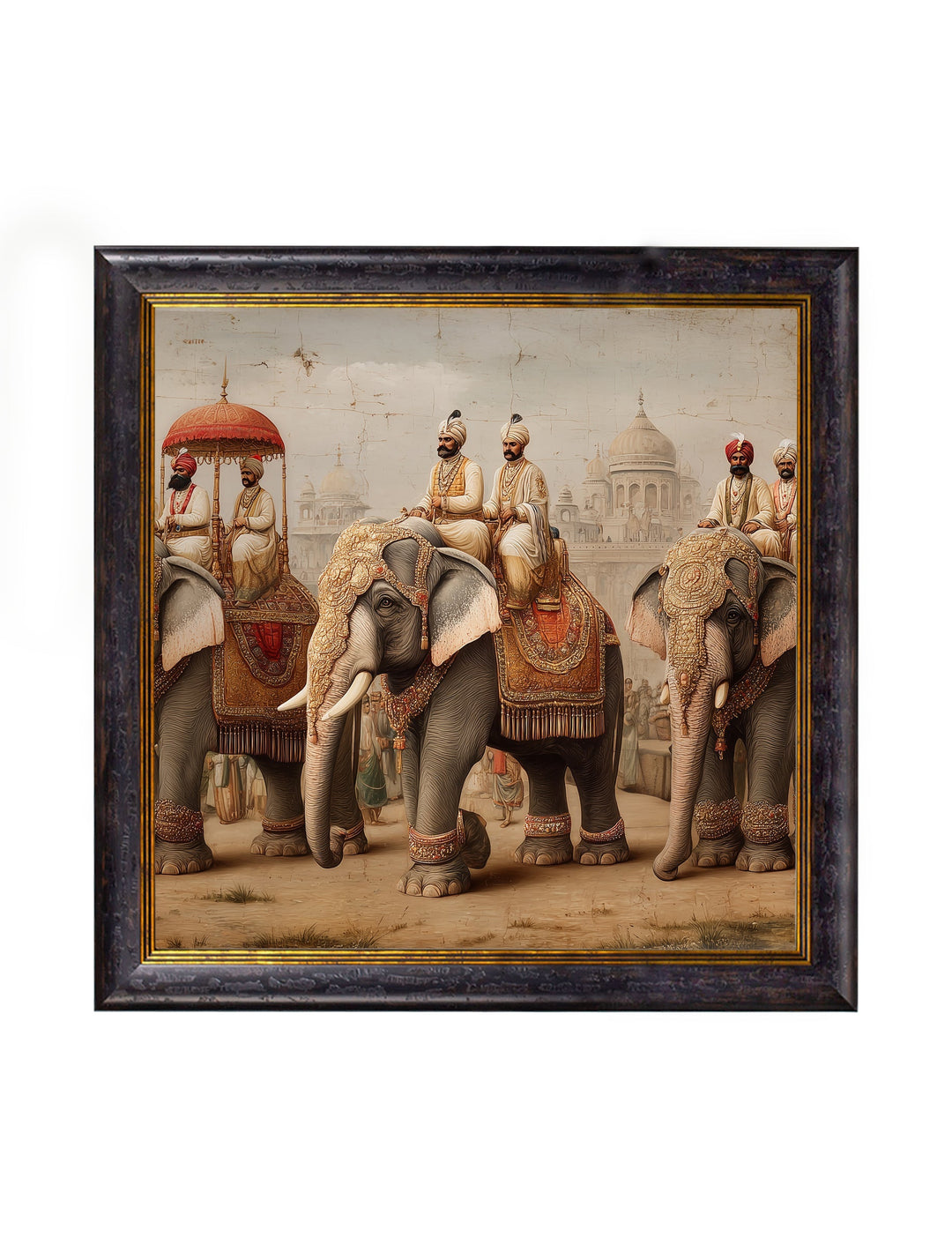 The Mughal Emperors - Oxford Square Frame - TheArtistsQuarter