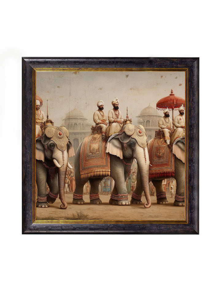 The Mughal Emperors - Oxford Square Frame - TheArtistsQuarter