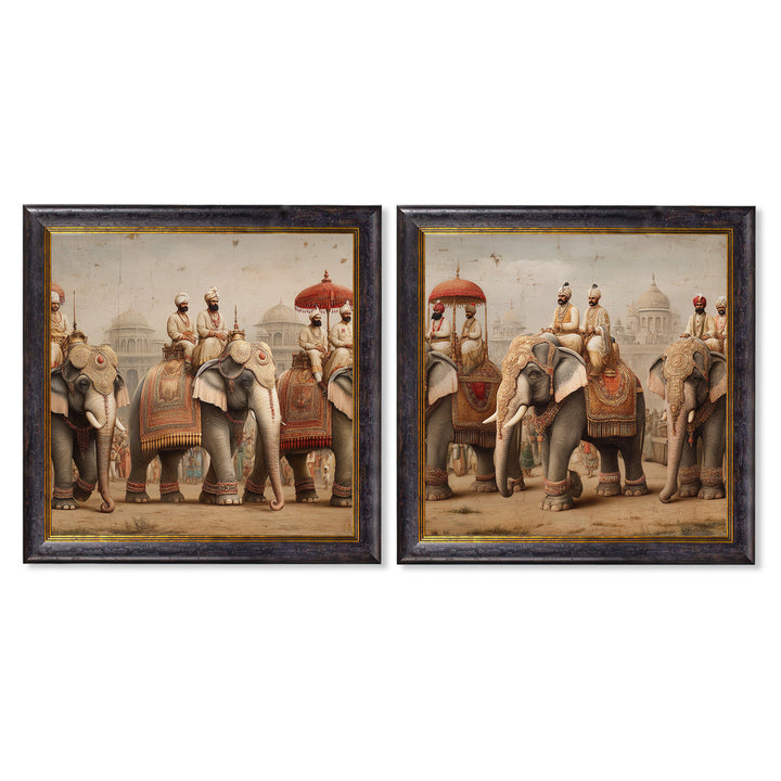 The Mughal Emperors - Oxford Square Frame - TheArtistsQuarter