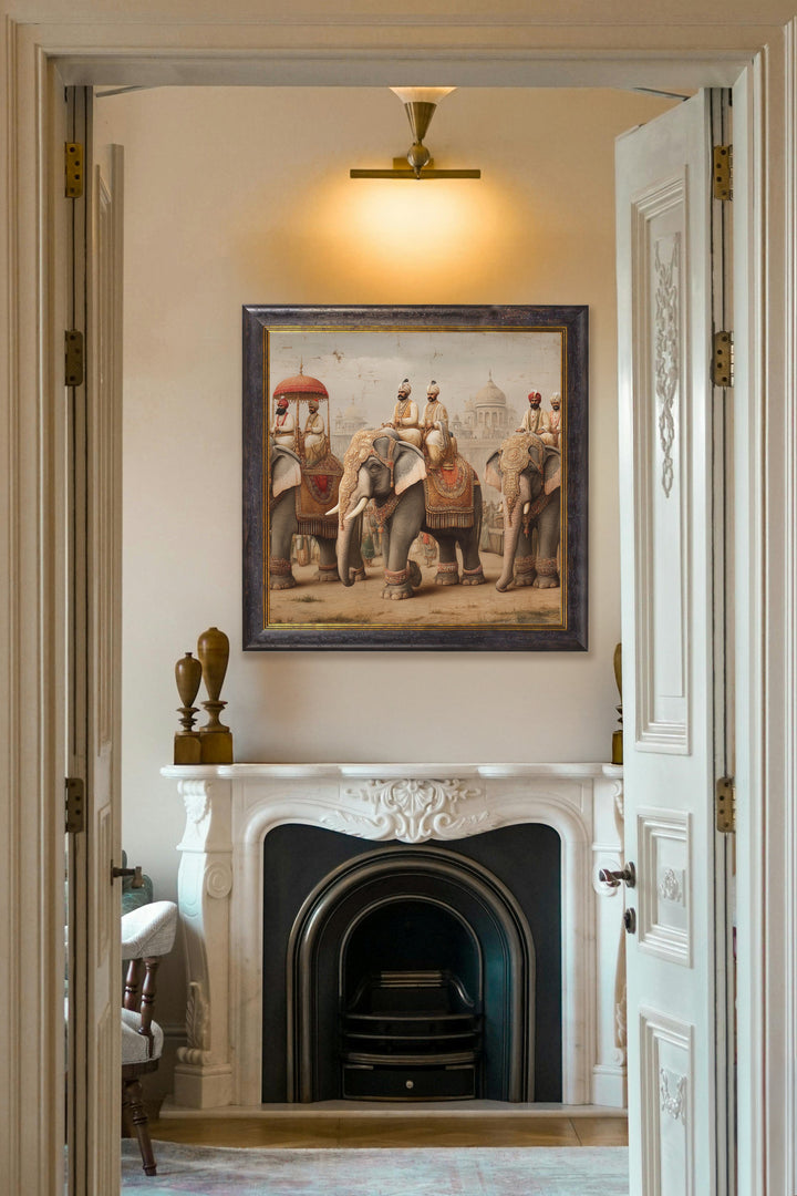 The Mughal Emperors - Oxford Square Frame - TheArtistsQuarter