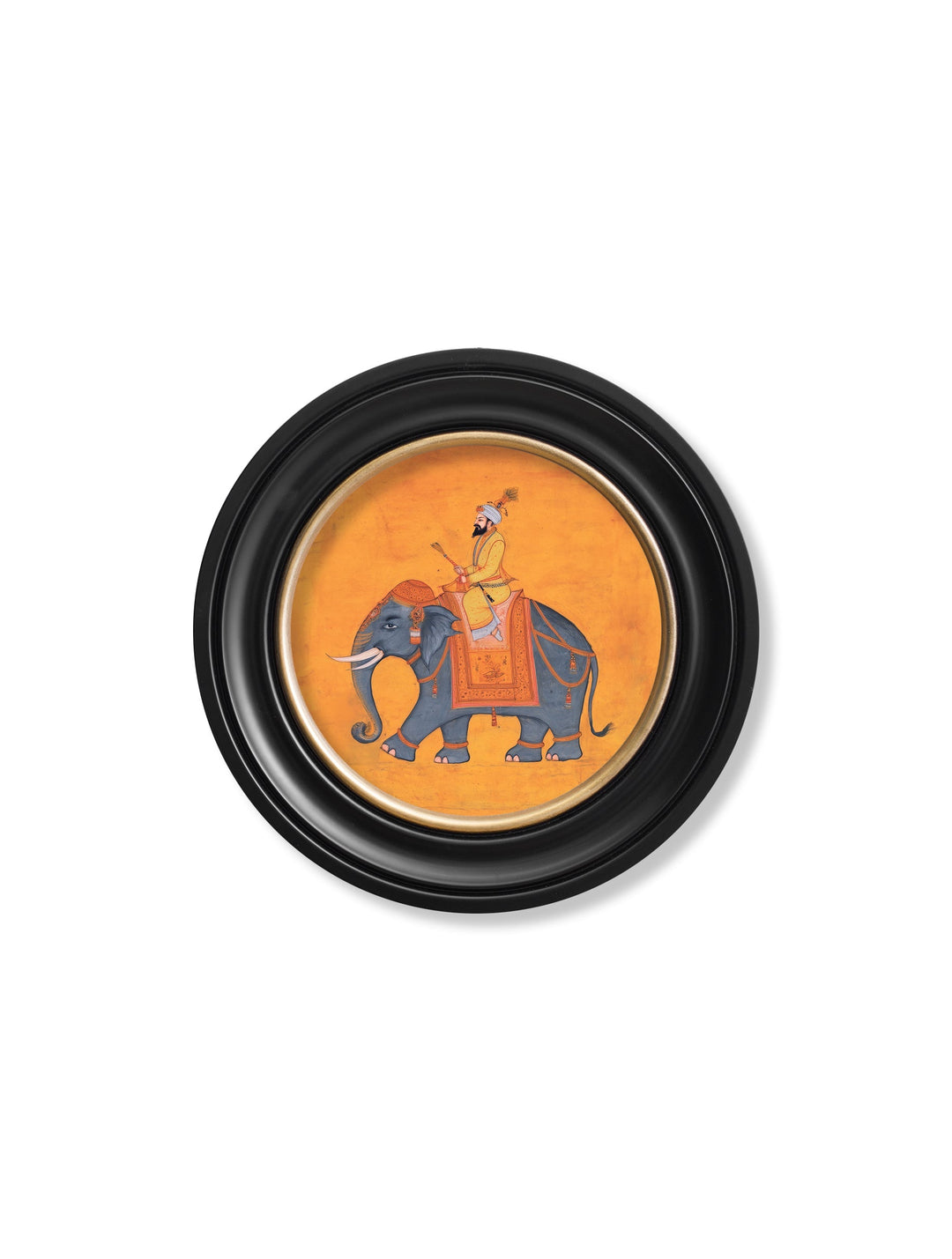 Royal Saffron Mughals - Oxford Round Frame - TheArtistsQuarter