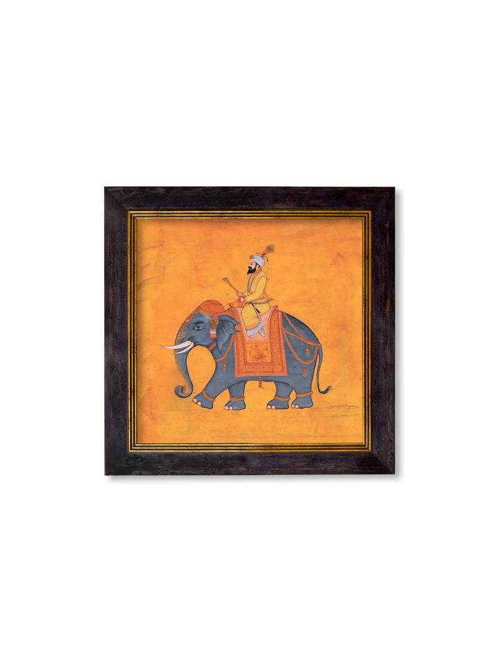 Royal Saffron Mughals - Oxford Square Frame - TheArtistsQuarter