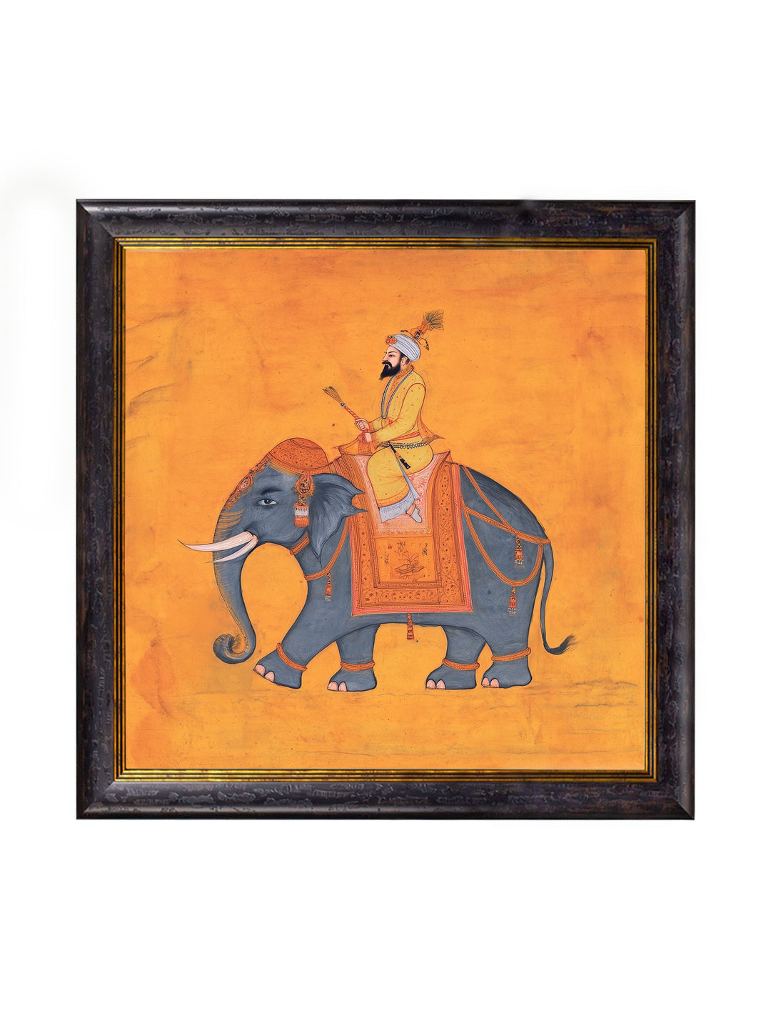 Royal Saffron Mughals - Oxford Square Frame - TheArtistsQuarter