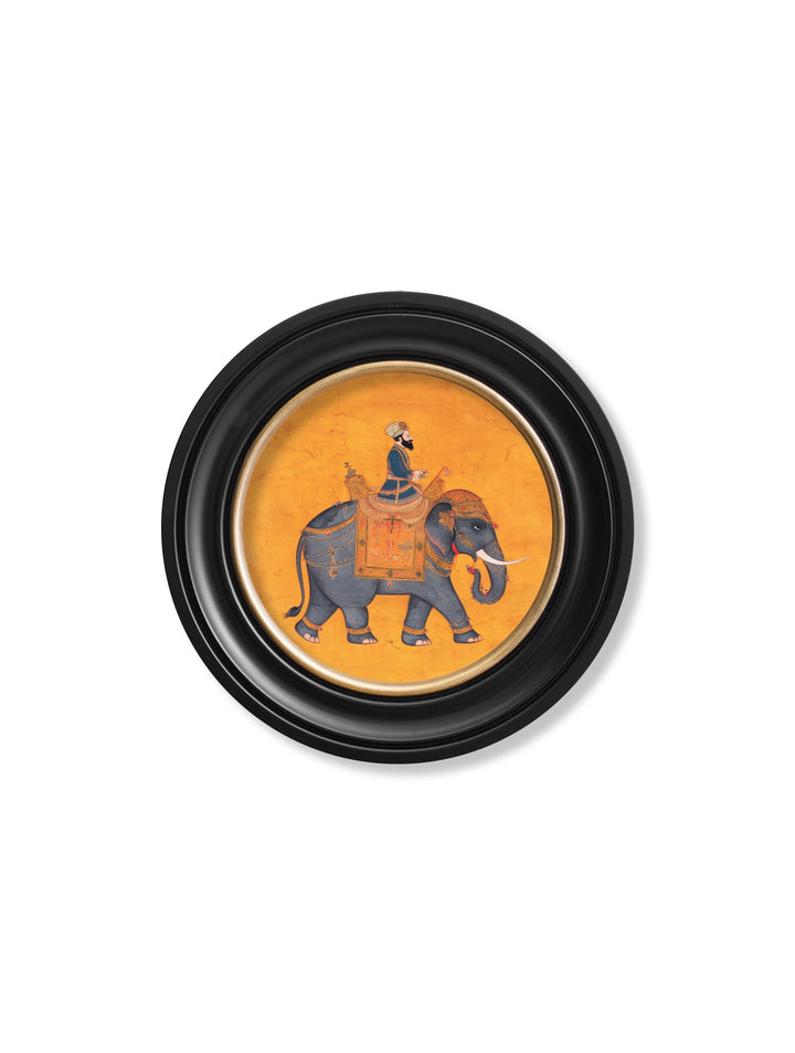 Royal Saffron Mughals - Oxford Round Frame - TheArtistsQuarter