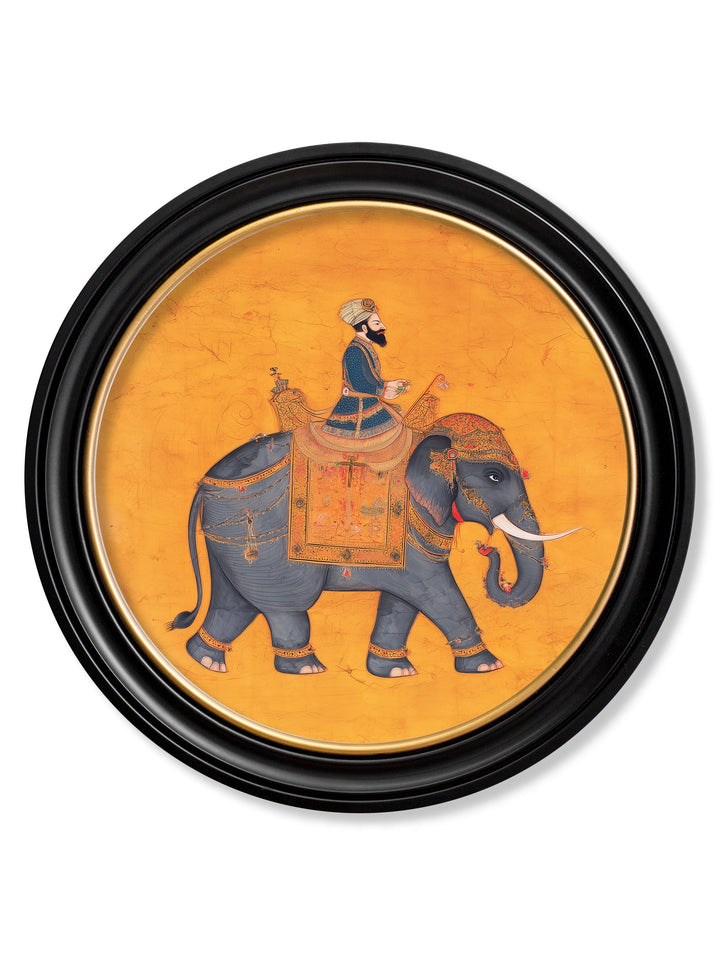 Royal Saffron Mughals - Oxford Round Frame - TheArtistsQuarter