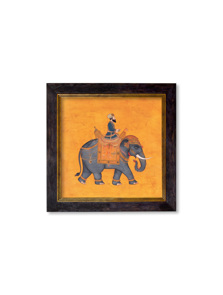 Royal Saffron Mughals - Oxford Square Frame - TheArtistsQuarter