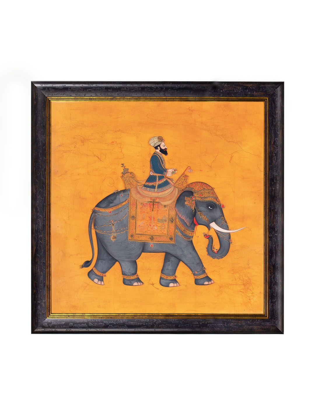 Royal Saffron Mughals - Oxford Square Frame - TheArtistsQuarter