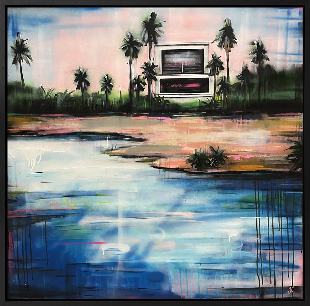 Neon Shore by Joss Clapson (Original) - TheArtistsQuarter