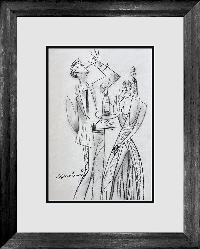 Champagne Waiter by Andrei Protsouk (Original) - TheArtistsQuarter