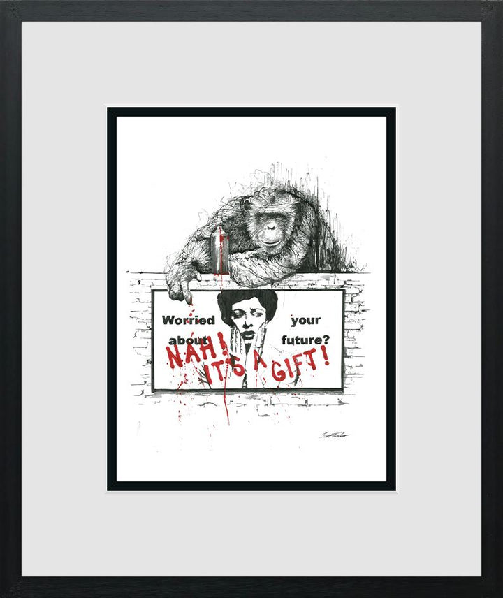 Nah! It's a Gift - Miniature by Scott Tetlow - TheArtistsQuarter