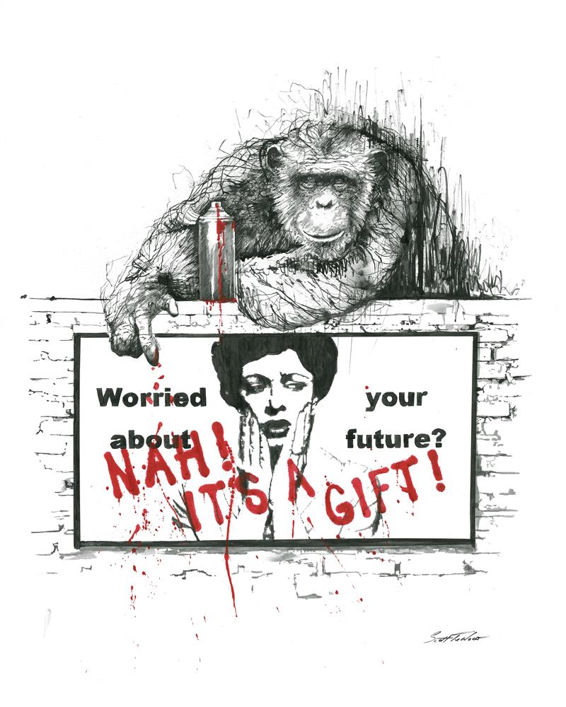 Nah! It's a Gift - Miniature by Scott Tetlow - TheArtistsQuarter