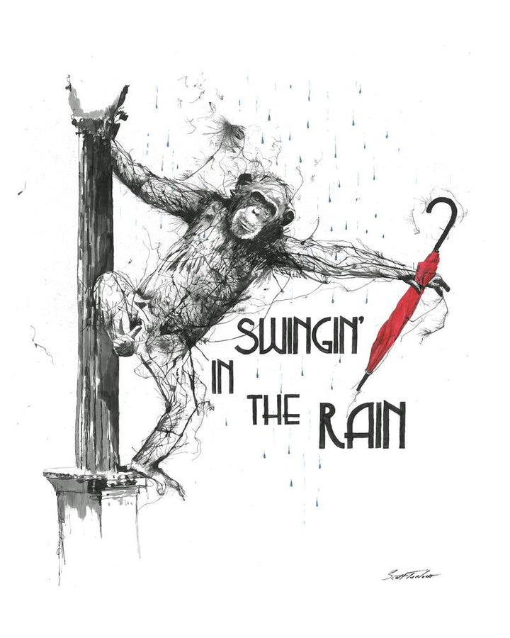 Swingin' In The Rain - Miniature by Scott Tetlow - TheArtistsQuarter