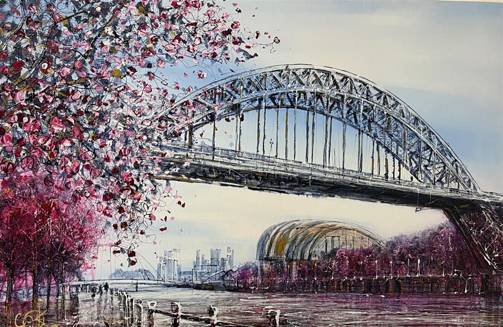 Newcastle Past And Present - Deluxe Box Canvas by Nigel Cooke (Original) - TheArtistsQuarter