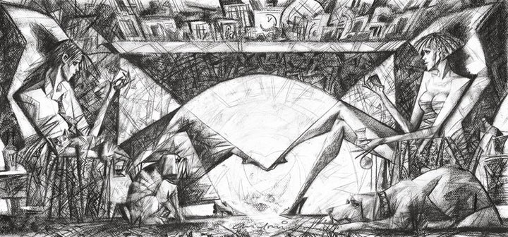 Night Cap - Sketch by Andrei Protsouk - TheArtistsQuarter