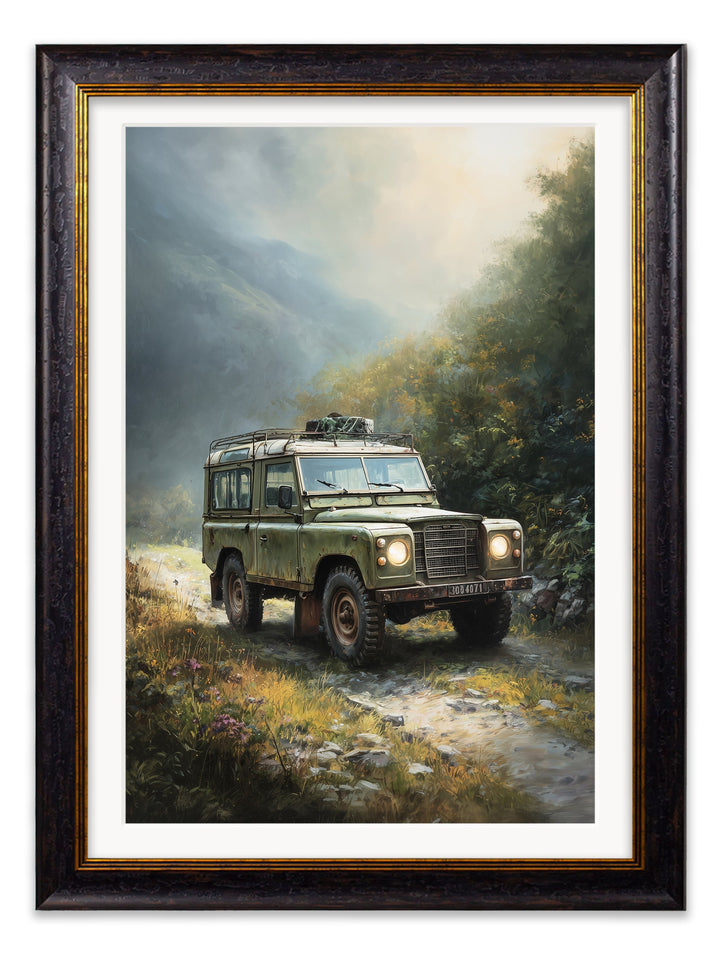 Country Track Defender Green - Oxford Frame - TheArtistsQuarter