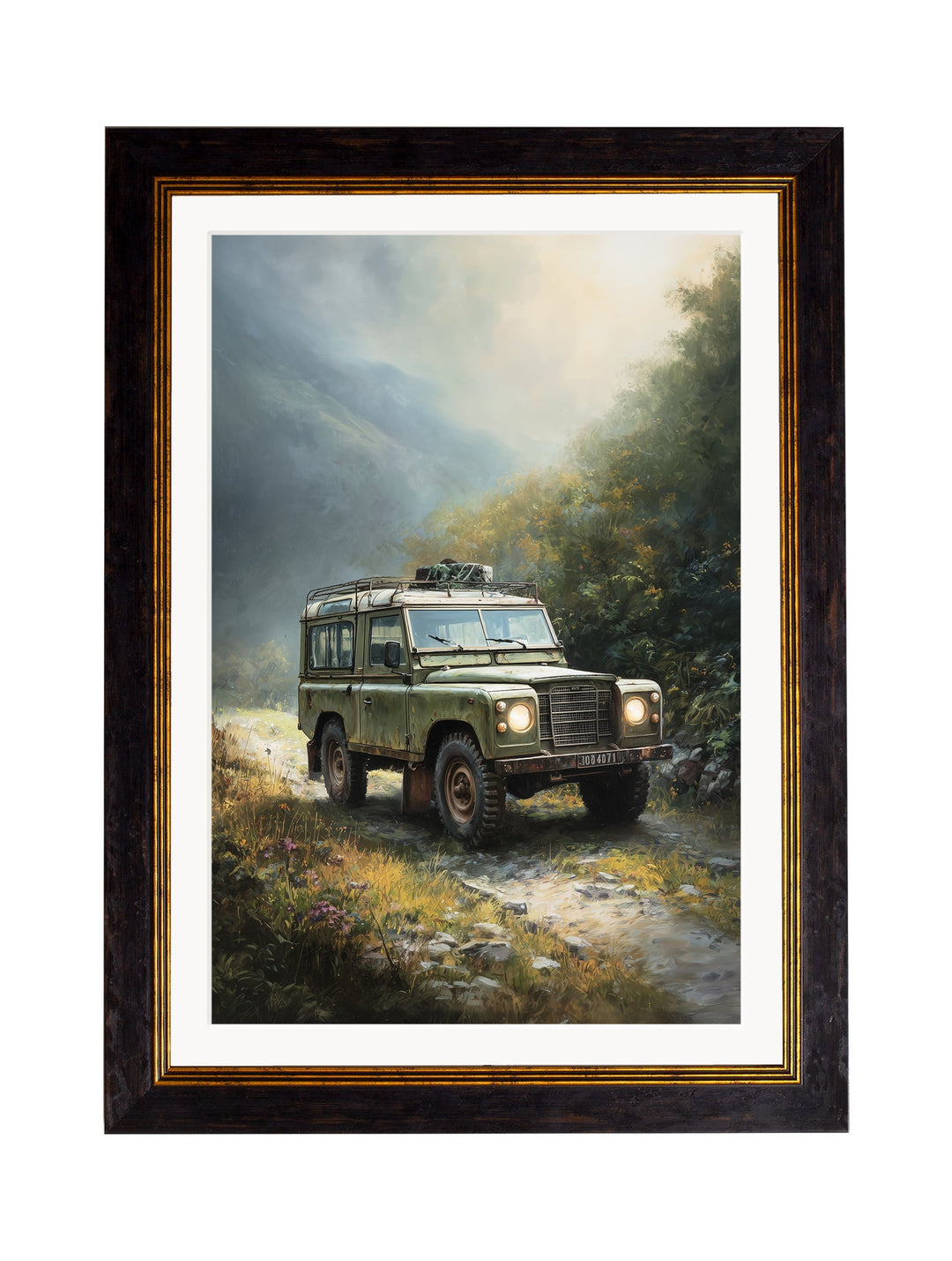 Country Track Defender Green - Oxford Frame - TheArtistsQuarter