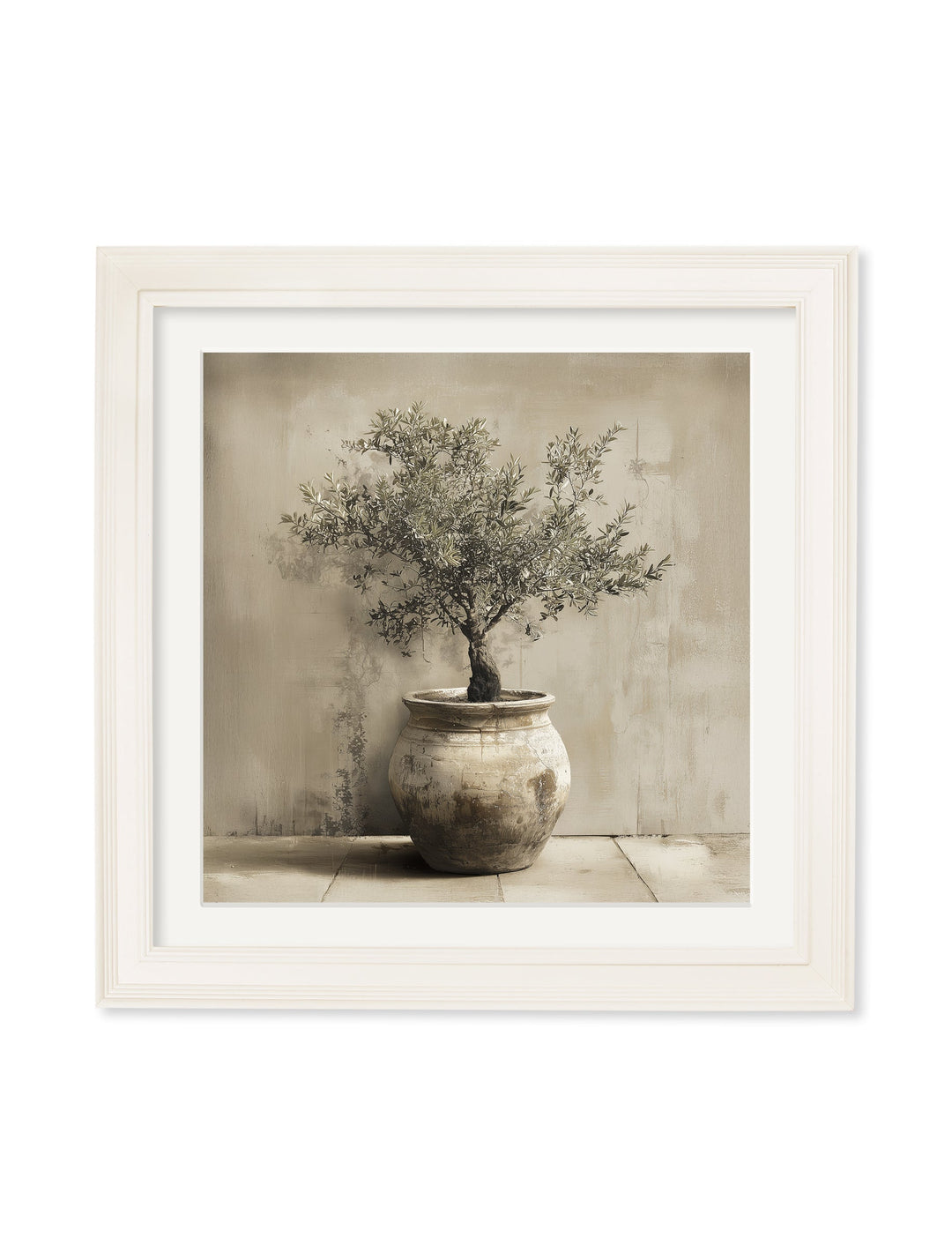 The Olive Tree - Cream Hurstwood Square Frame - TheArtistsQuarter