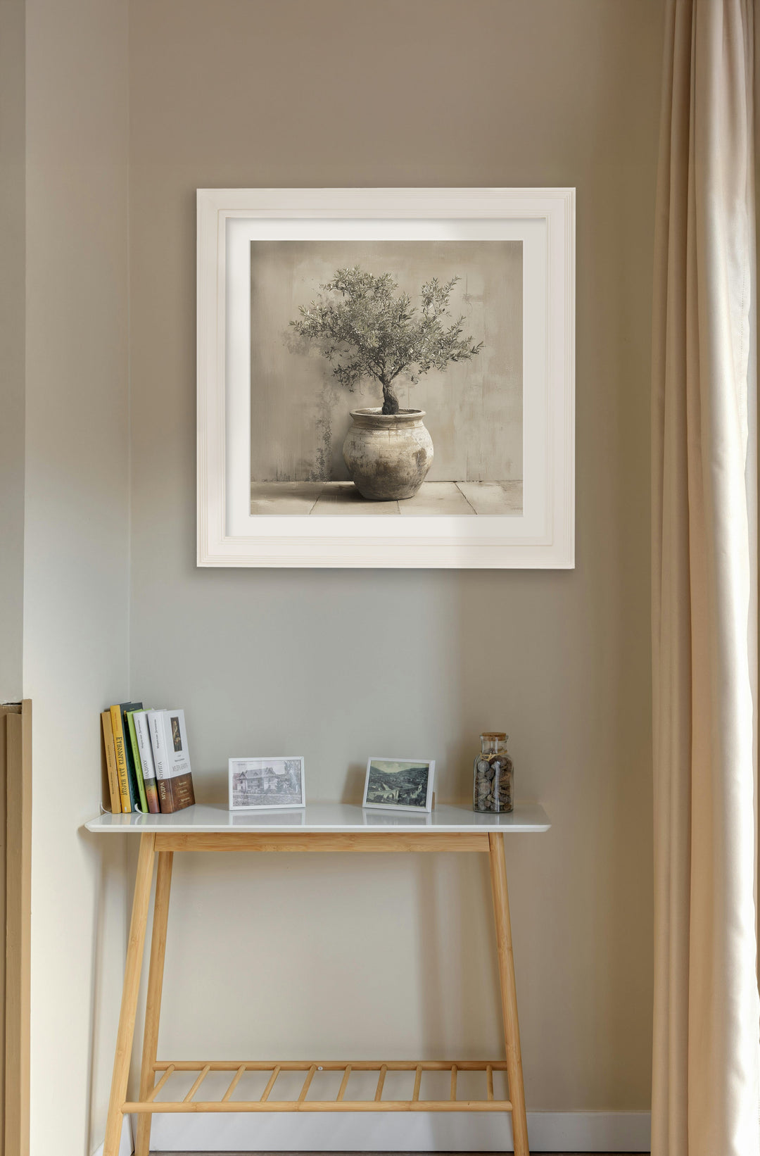 The Olive Tree - Cream Hurstwood Square Frame - TheArtistsQuarter