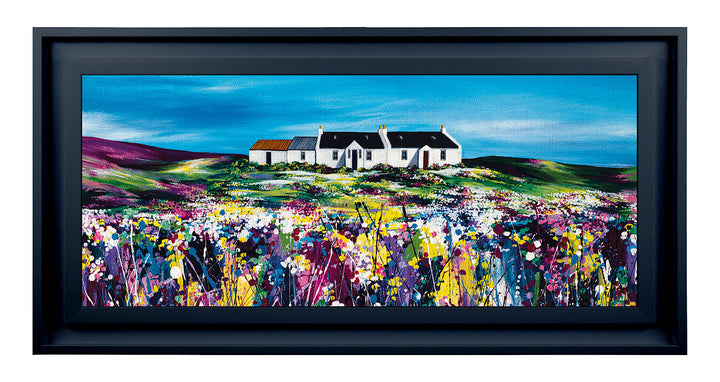 Fields in Bloom By Avril Thomson Smith. Black Frame *NEW* - TheArtistsQuarter