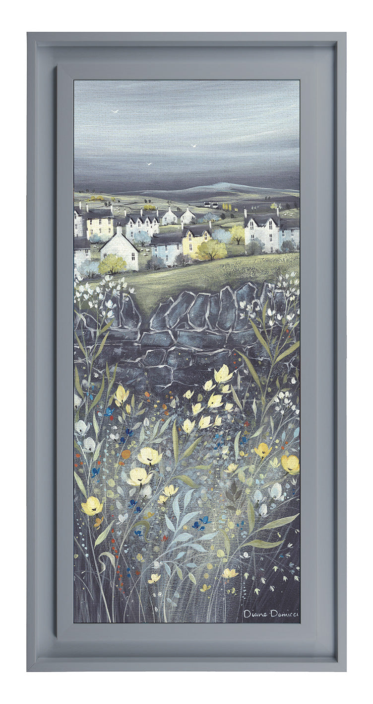 Chalkboard Hills By Diane Demirci Dark Grey Frame *NEW* - TheArtistsQuarter