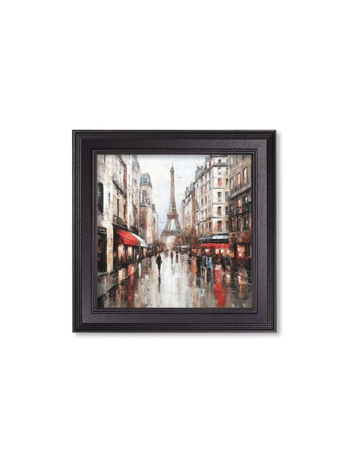 Paris Eiffel Tower - Black Hurstwood Square Frame - TheArtistsQuarter