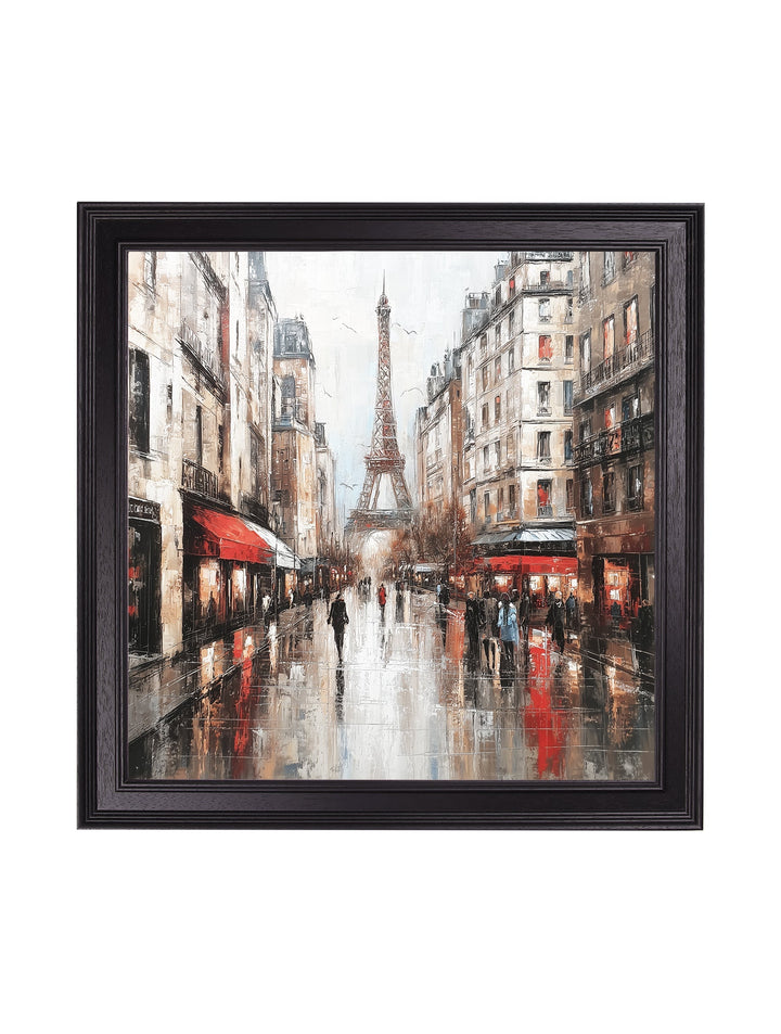 Paris Eiffel Tower - Black Hurstwood Square Frame - TheArtistsQuarter