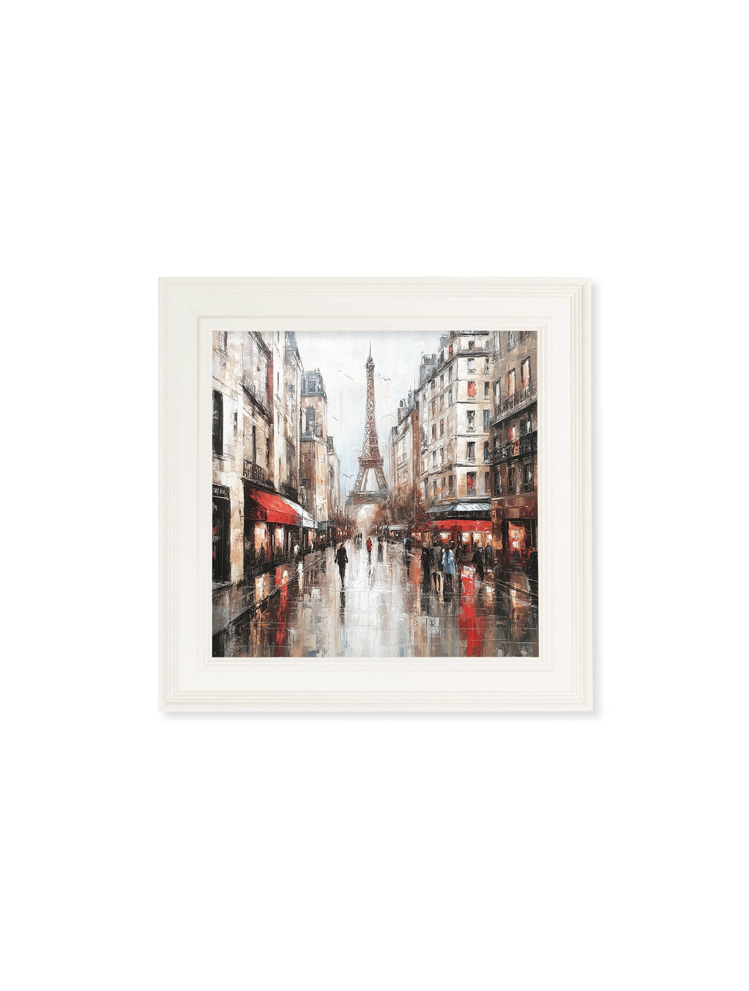 Paris Eiffel Tower - Cream Hurstwood Square Frame - TheArtistsQuarter