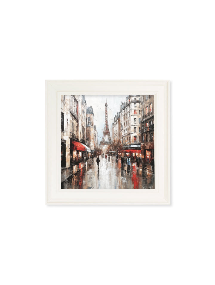 Paris Eiffel Tower - Cream Hurstwood Square Frame - TheArtistsQuarter