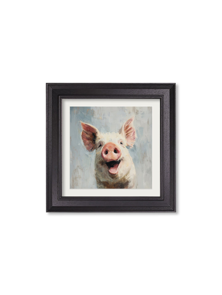 The Giggly Pig - Black Hurstwood Square Frame - TheArtistsQuarter