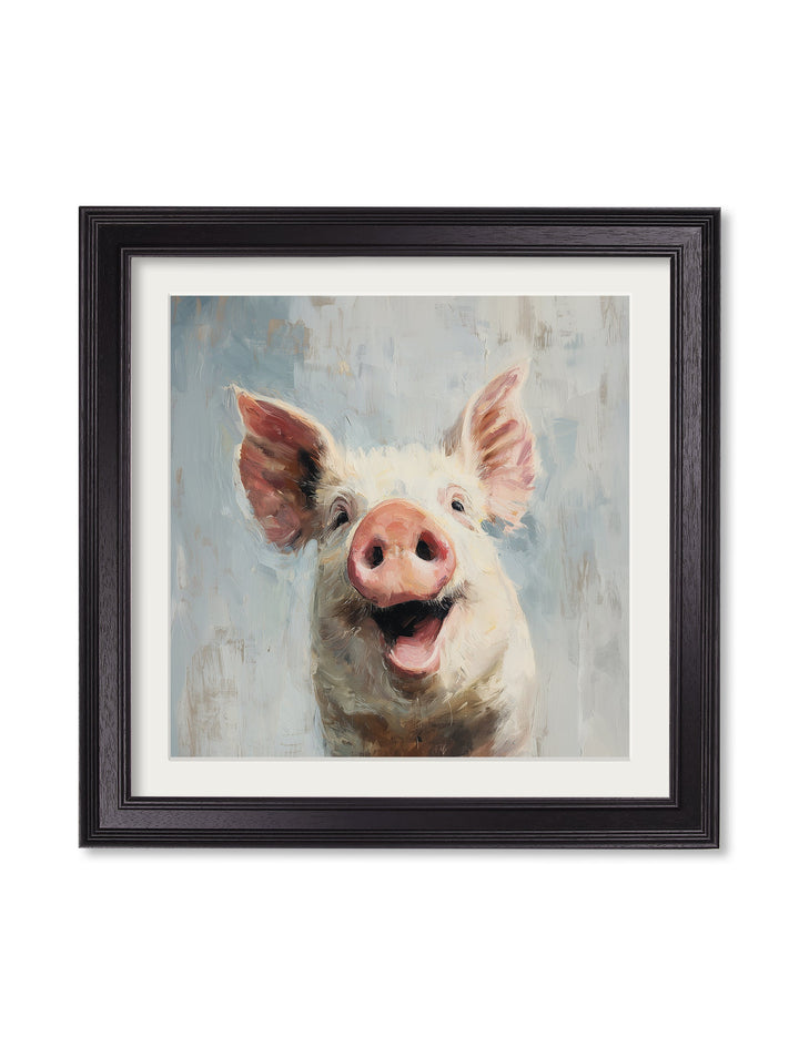 The Giggly Pig - Black Hurstwood Square Frame - TheArtistsQuarter