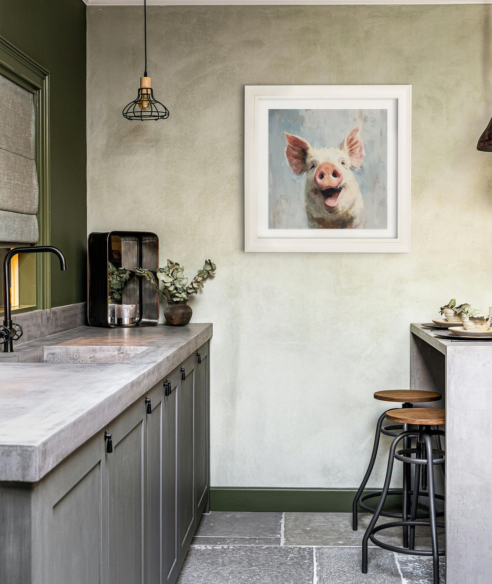 The Giggly Pig - Cream Hurstwood Square Frame - TheArtistsQuarter