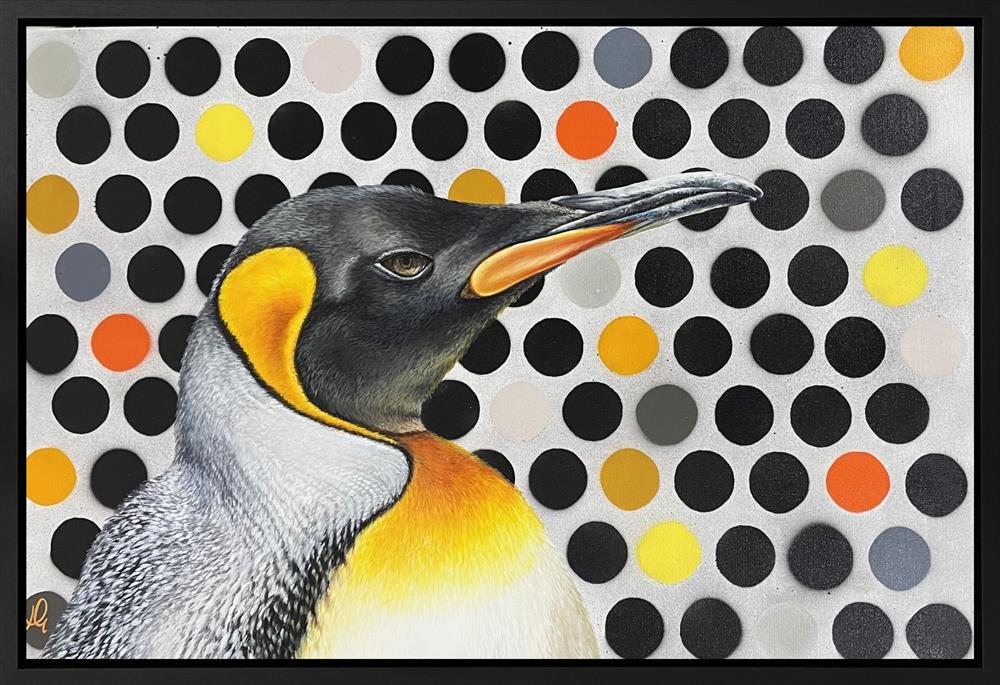 Polka Penguin by Hayley Goodhead (Original) - TheArtistsQuarter