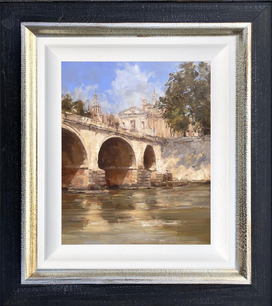 Ponte Cavour Bridge, Rome by Tony Hinchliffe (Original) - TheArtistsQuarter