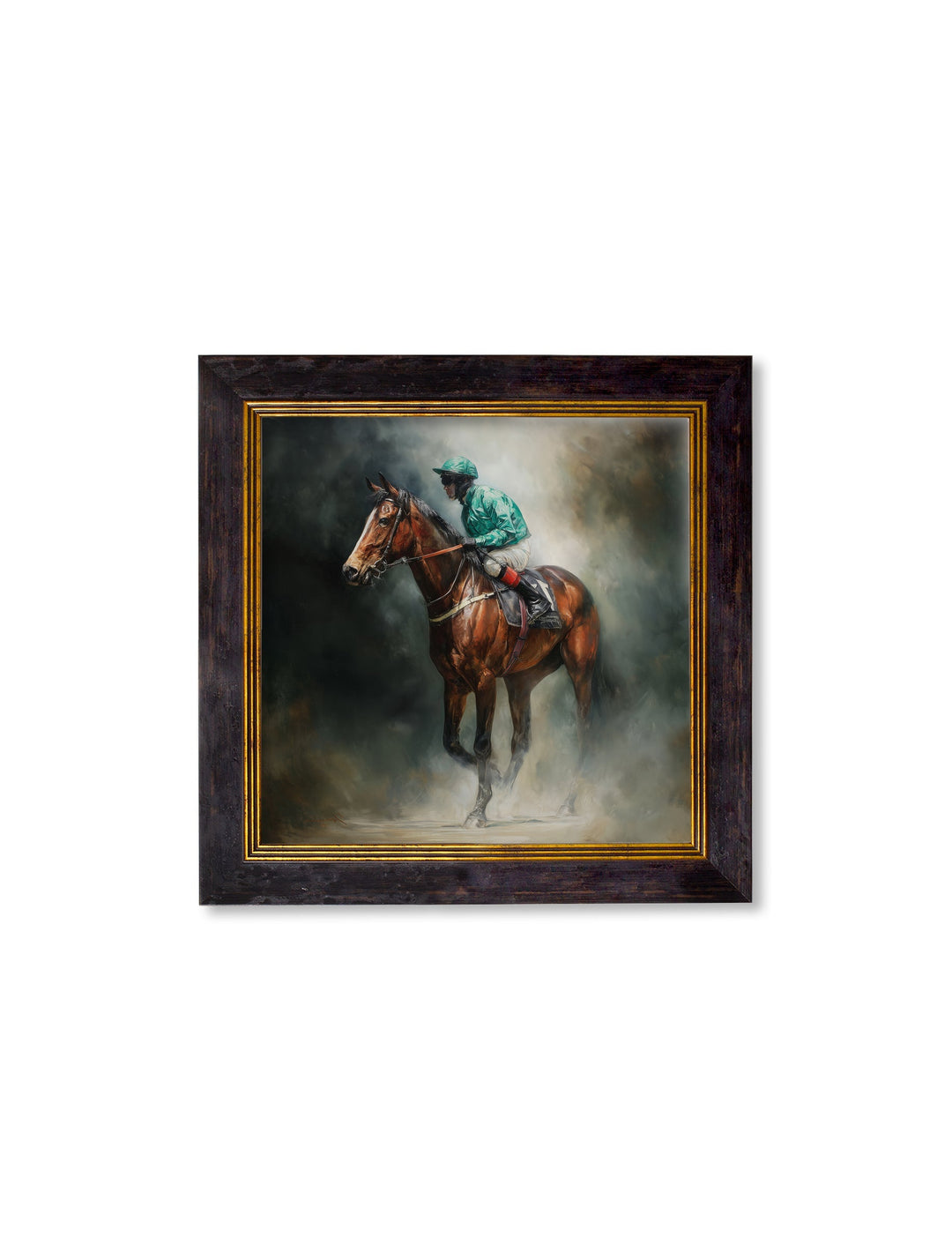 The Irish Racehorses - Oxford Square Frame - TheArtistsQuarter