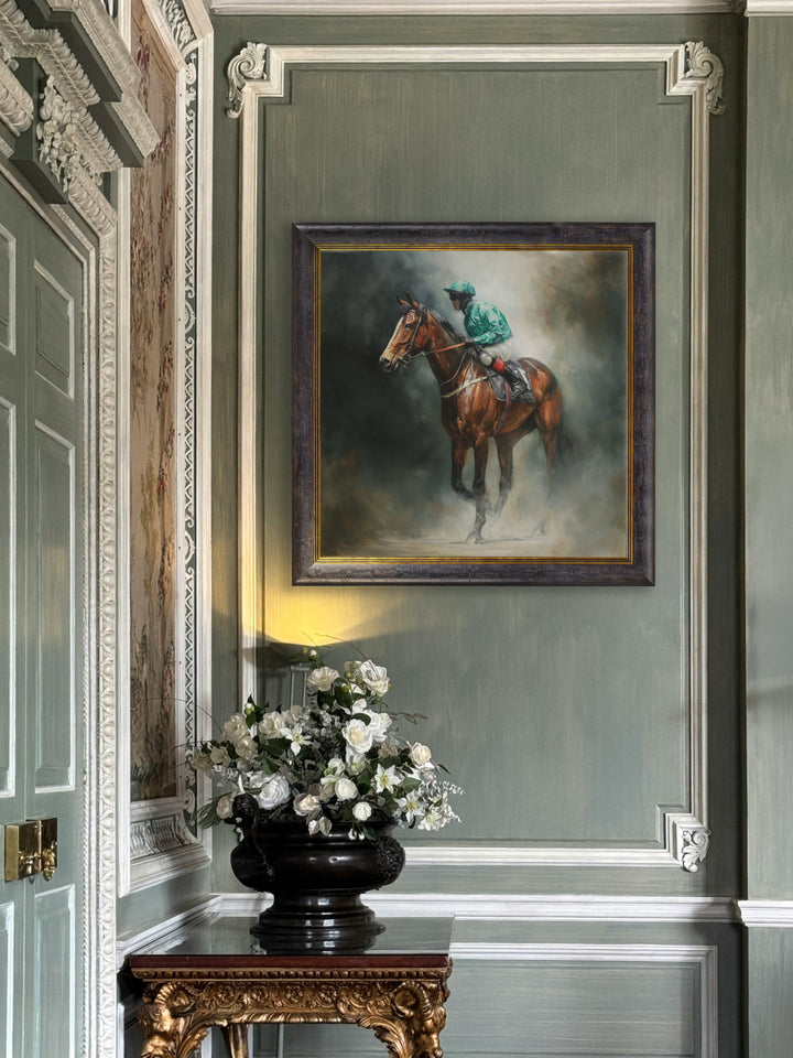 The Irish Racehorses - Oxford Square Frame - TheArtistsQuarter